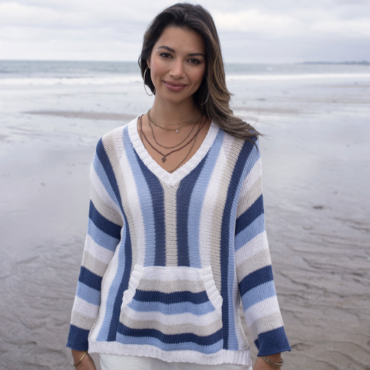 Striped Nautical Beach Sweater